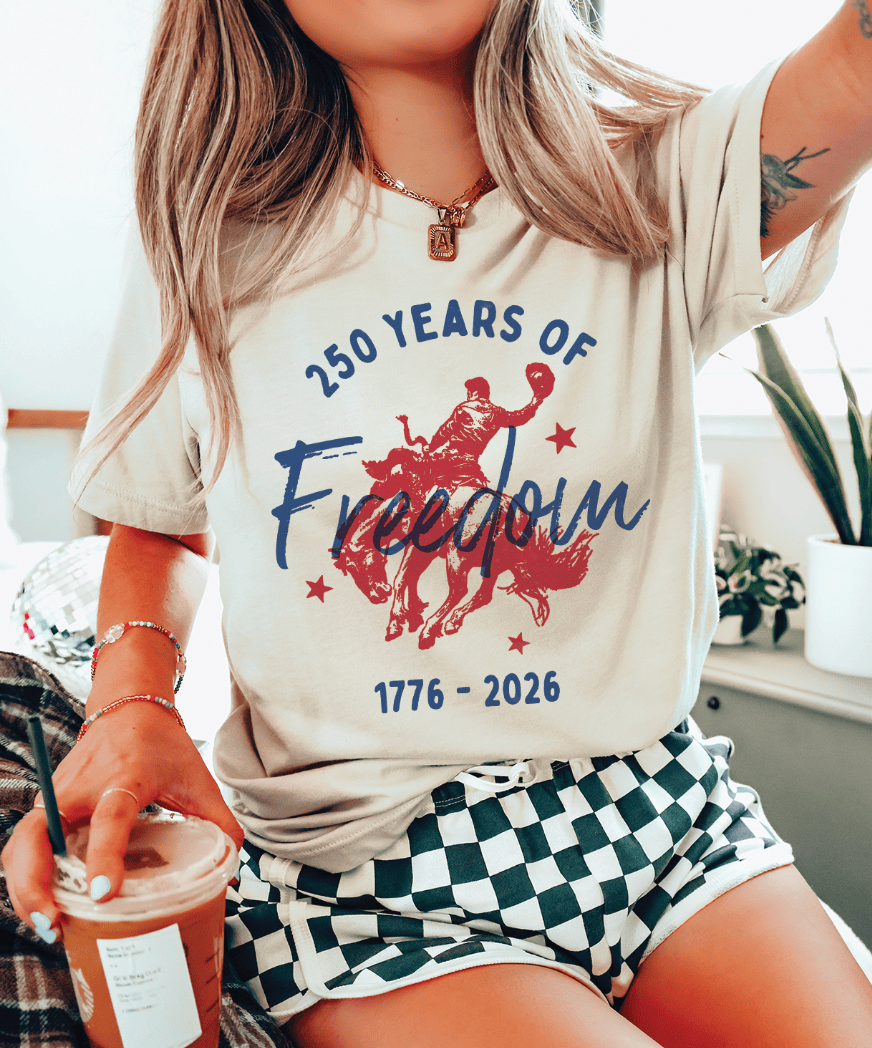 Shipping Dept. 250 Years of Freedom - Cream Tee