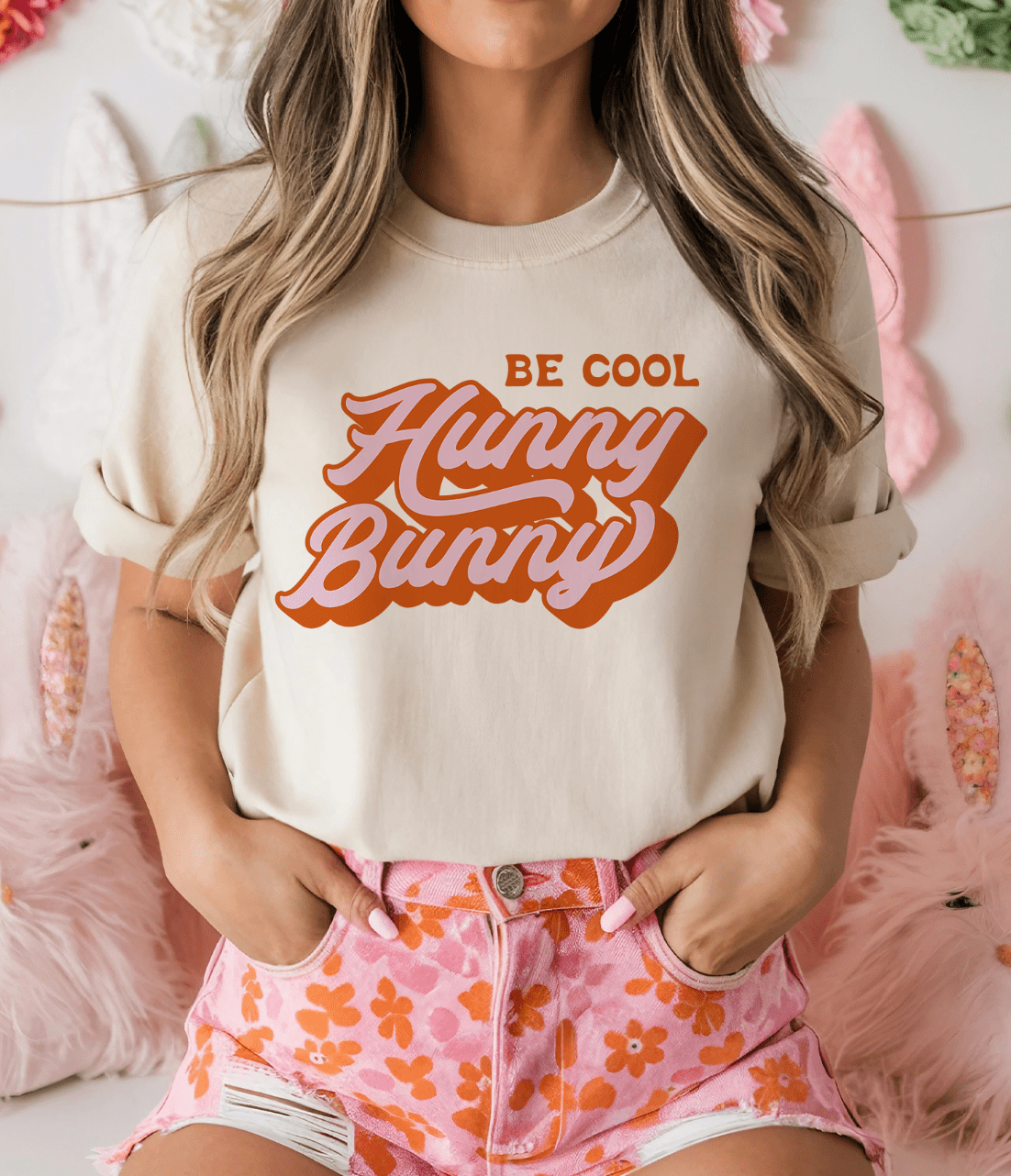 MISSMUDPIE Small / Cream Be Cool Hunny Bunny - Cream Or Baby Pink