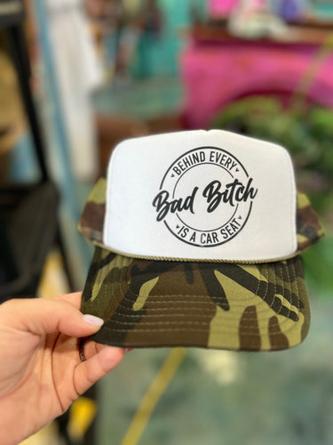 Shipping Dept. Behind Every Bad Bitch Is A Carseat - Foam Trucker Cap - Multiple color options