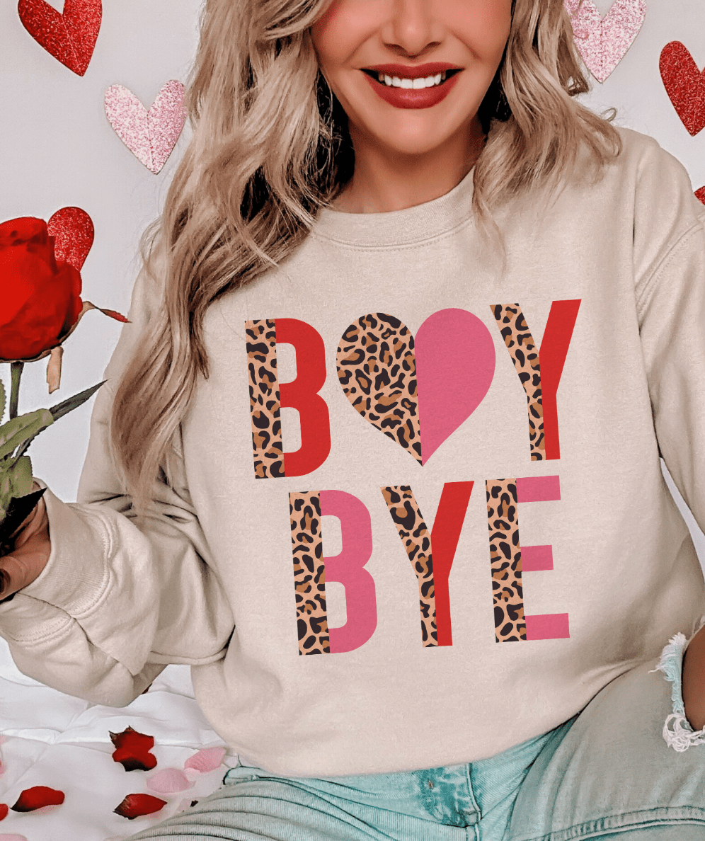 MISSMUDPIE Small / Cream Sweatshirt Boy Bye - Multiple color options in Tee or Sweatshirt
