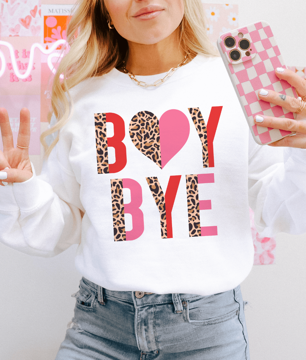 MISSMUDPIE Small / White Sweatshirt Boy Bye - Multiple color options in Tee or Sweatshirt