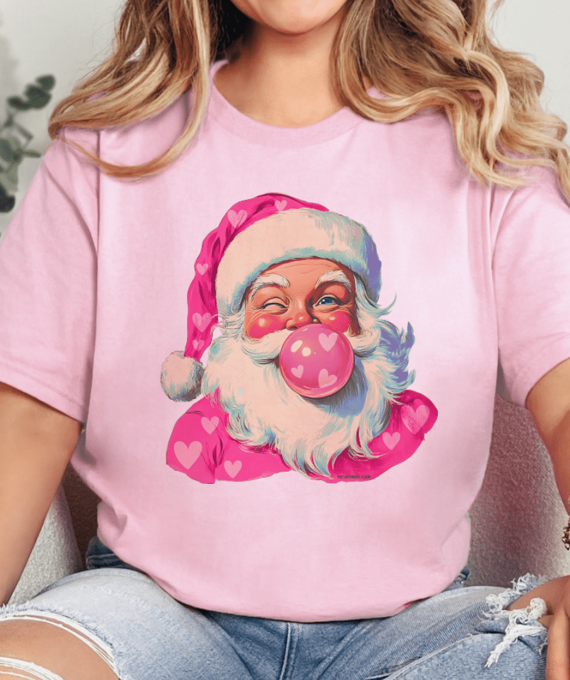 Shipping Dept. Bubblegum Heart Santa - Multiple Color options
