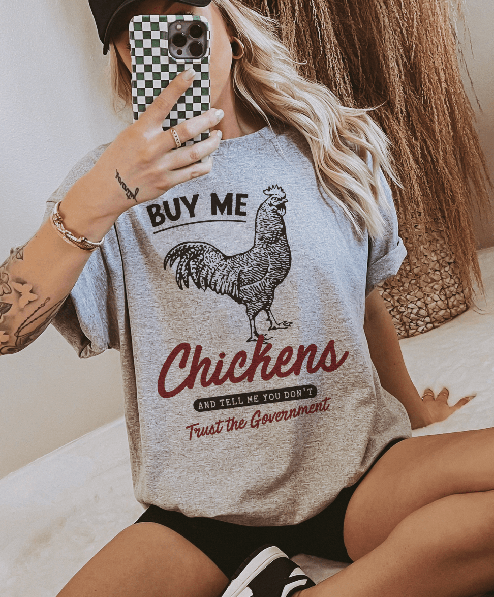 Shipping Dept. Buy Me Chickens Graphic Tee