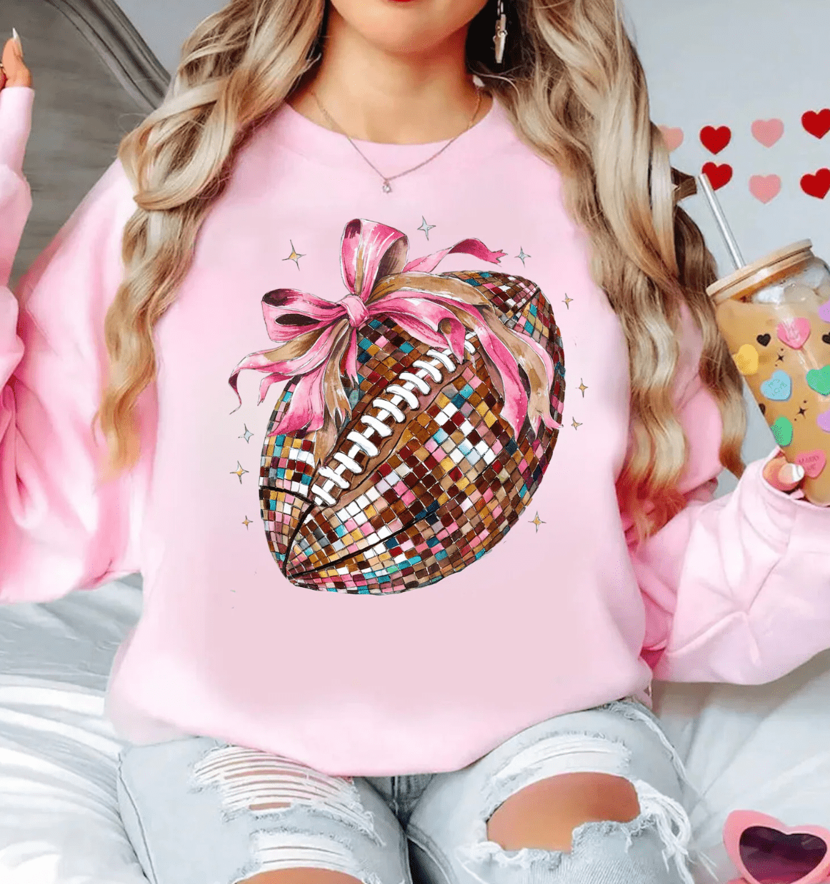 Shipping Dept. Coquette Disco Football - Multiple Color options