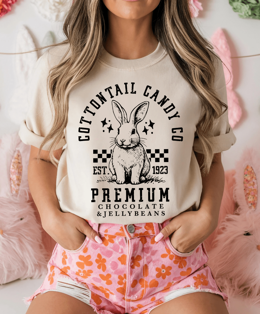 MISSMUDPIE Small / Cream Tee Cottontail Candy Company - Multiple Color Options
