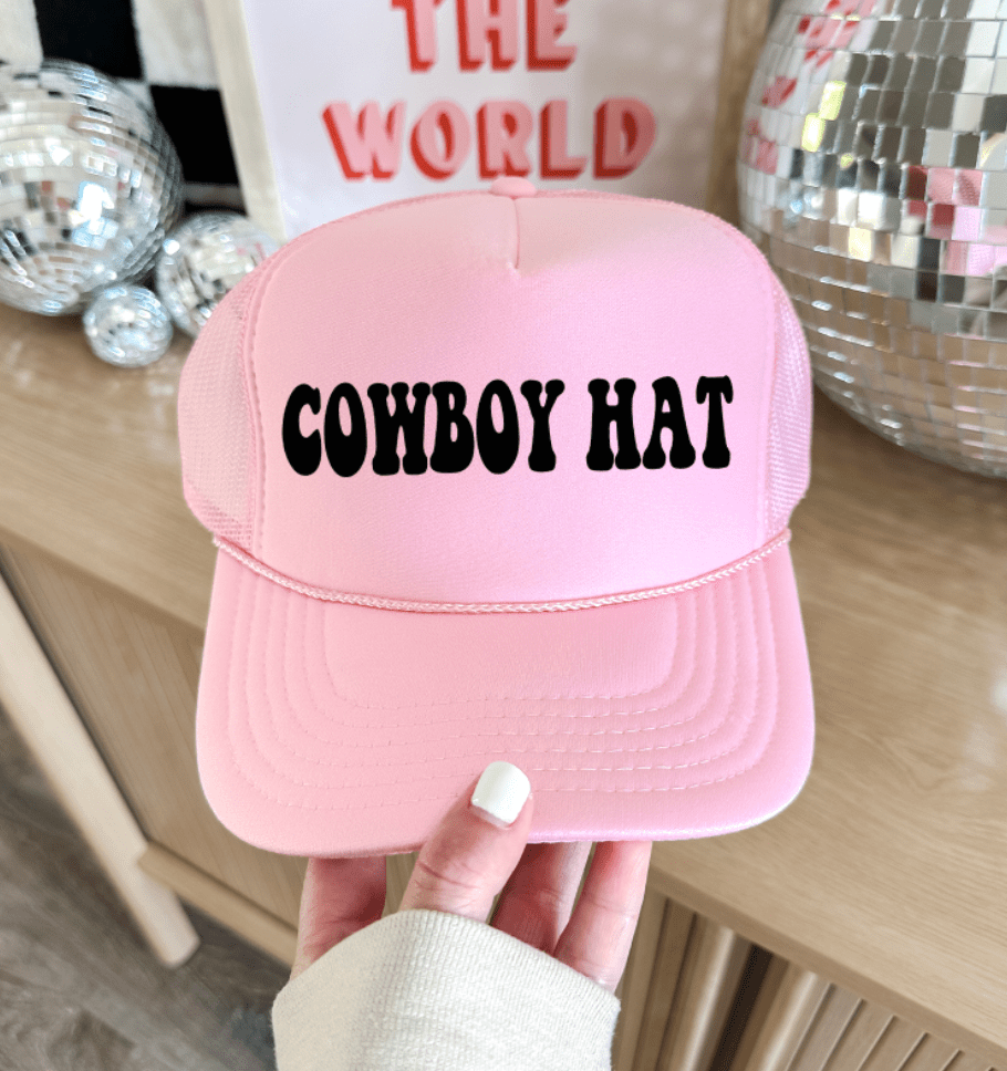 Shipping Dept. COWBOY HAT - Foam Trucker Cap - Multiple color options