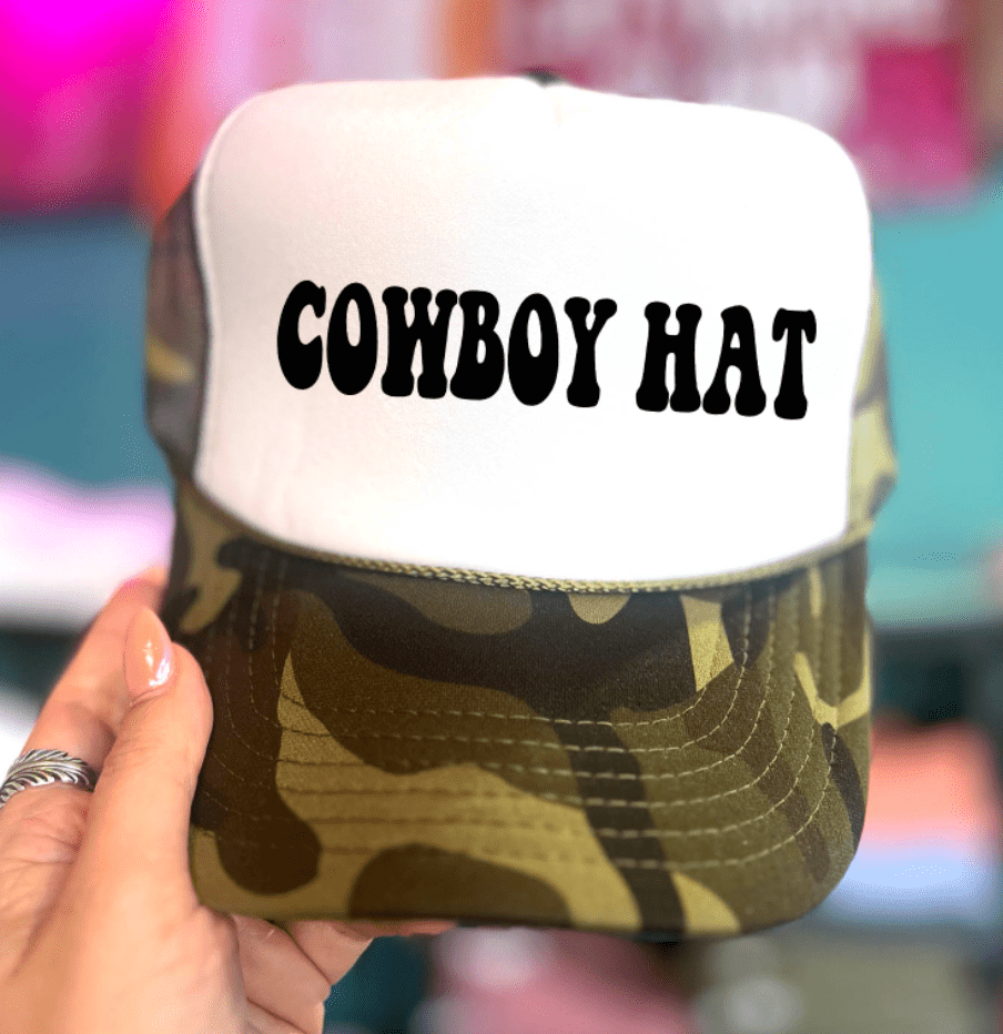 Shipping Dept. COWBOY HAT - Foam Trucker Cap - Multiple color options
