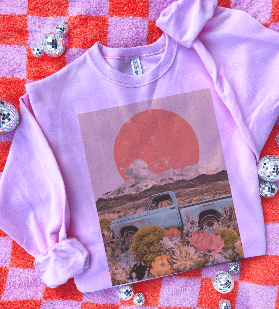 Shipping Dept. Disco Pop Driving Backwards - Tees & Sweatshirts