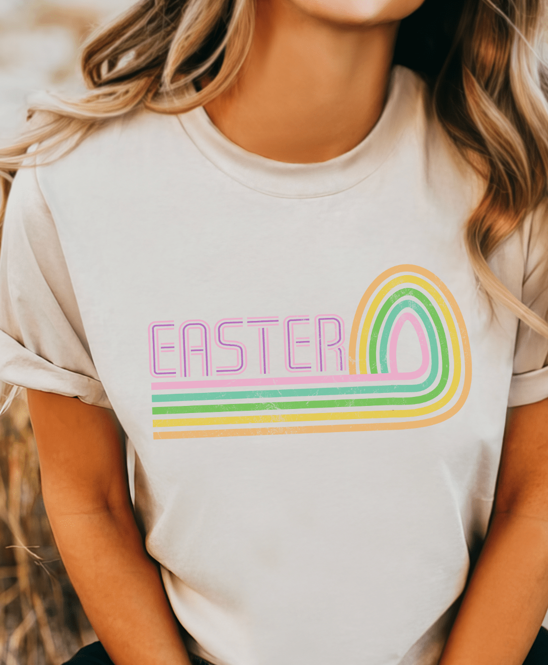 MISSMUDPIE Easter Retro Rainbow - Cream