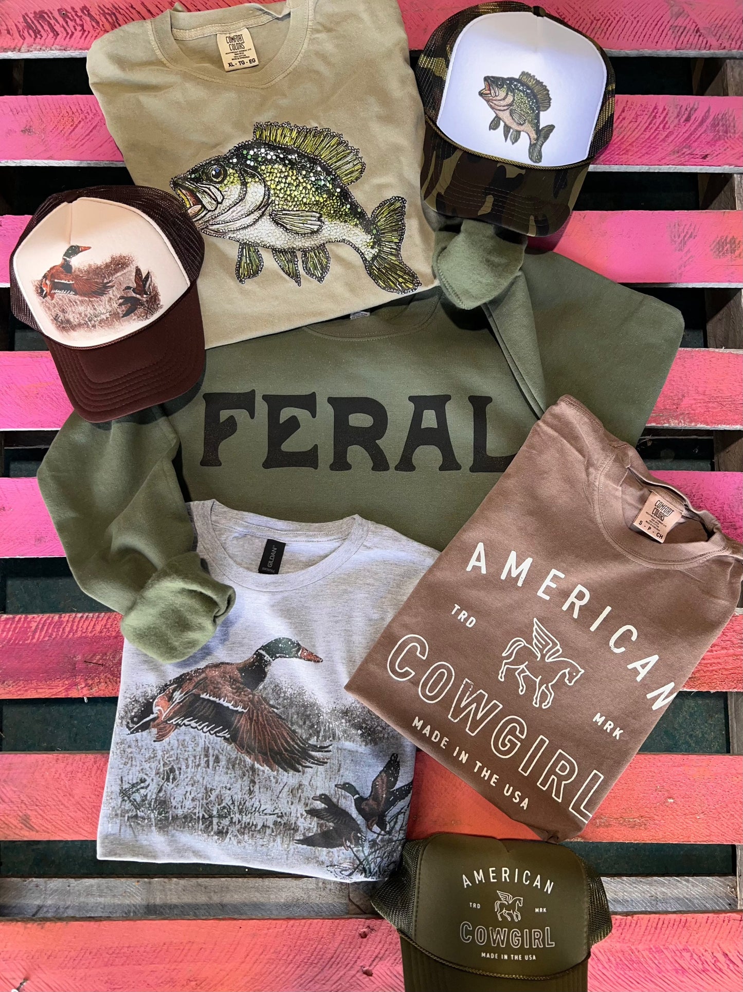 Shipping Dept. Feral - Camo & White