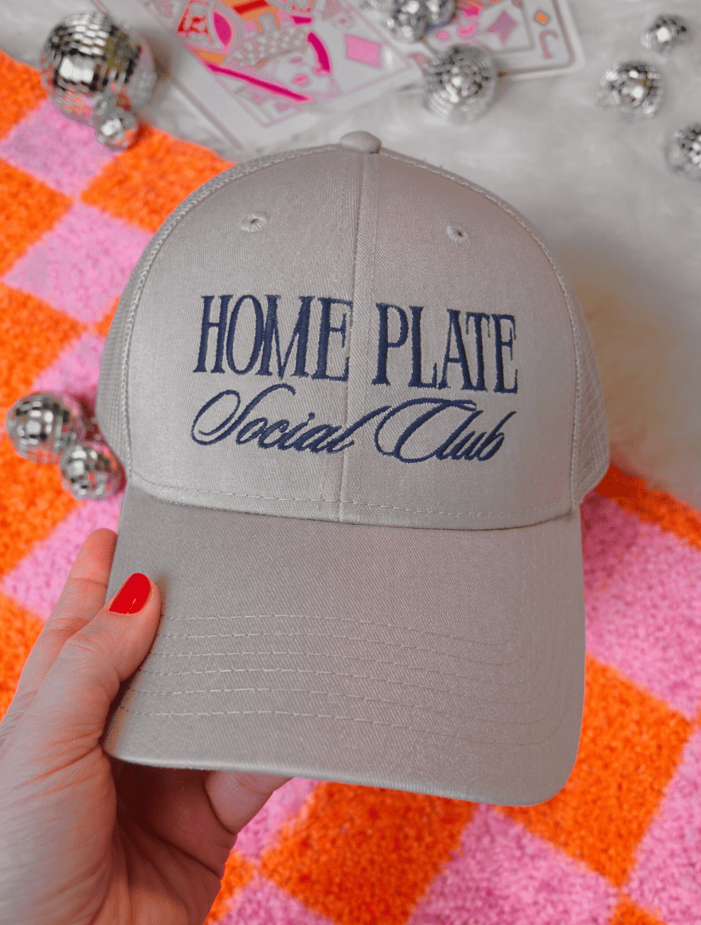 Shipping Dept. Home Plate Social Club - Gray Structured Otto Cap