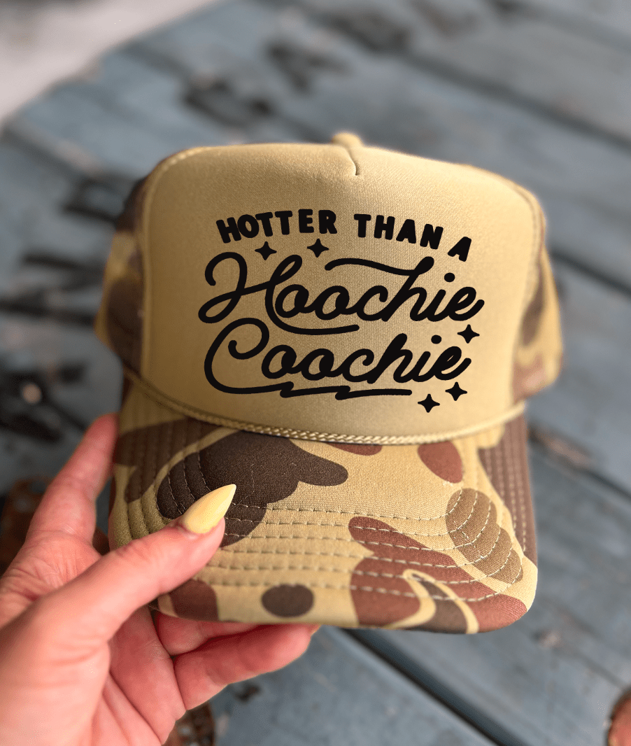 Shipping Dept. Hotter Than A Hoochie Coochie Foam Otto Trucker - Multiple Colors