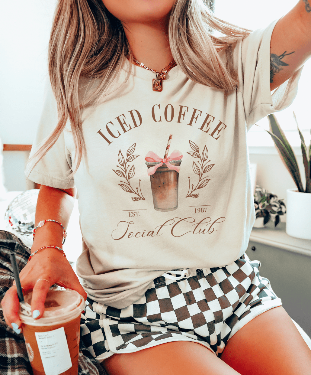 MISSMUDPIE Ice Coffee Social Club - Cream Tee