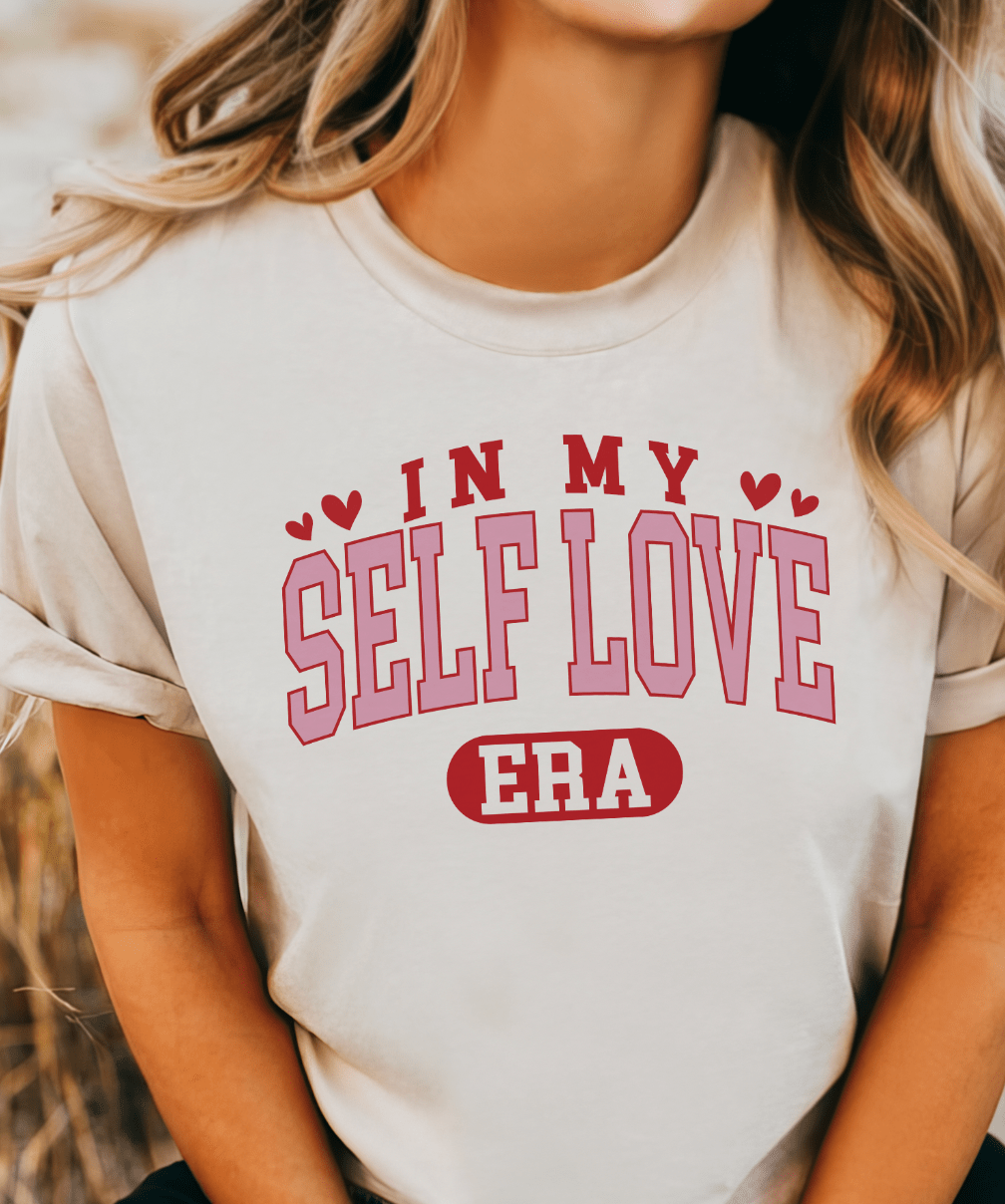 MISSMUDPIE Small / Cream T-shirt In My Self Love Era - Multiple color options in Tee or Sweatshirt