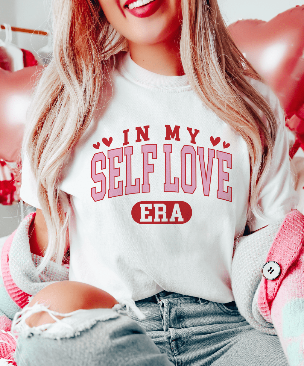 MISSMUDPIE Small / White T-shirt In My Self Love Era - Multiple color options in Tee or Sweatshirt