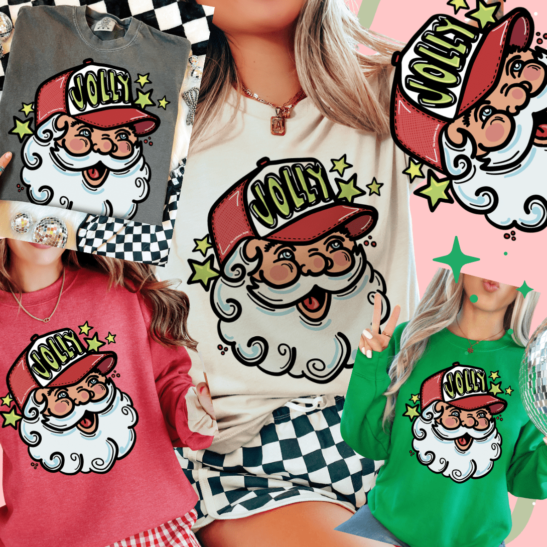 Shipping Dept. Jolly Santa Trucker