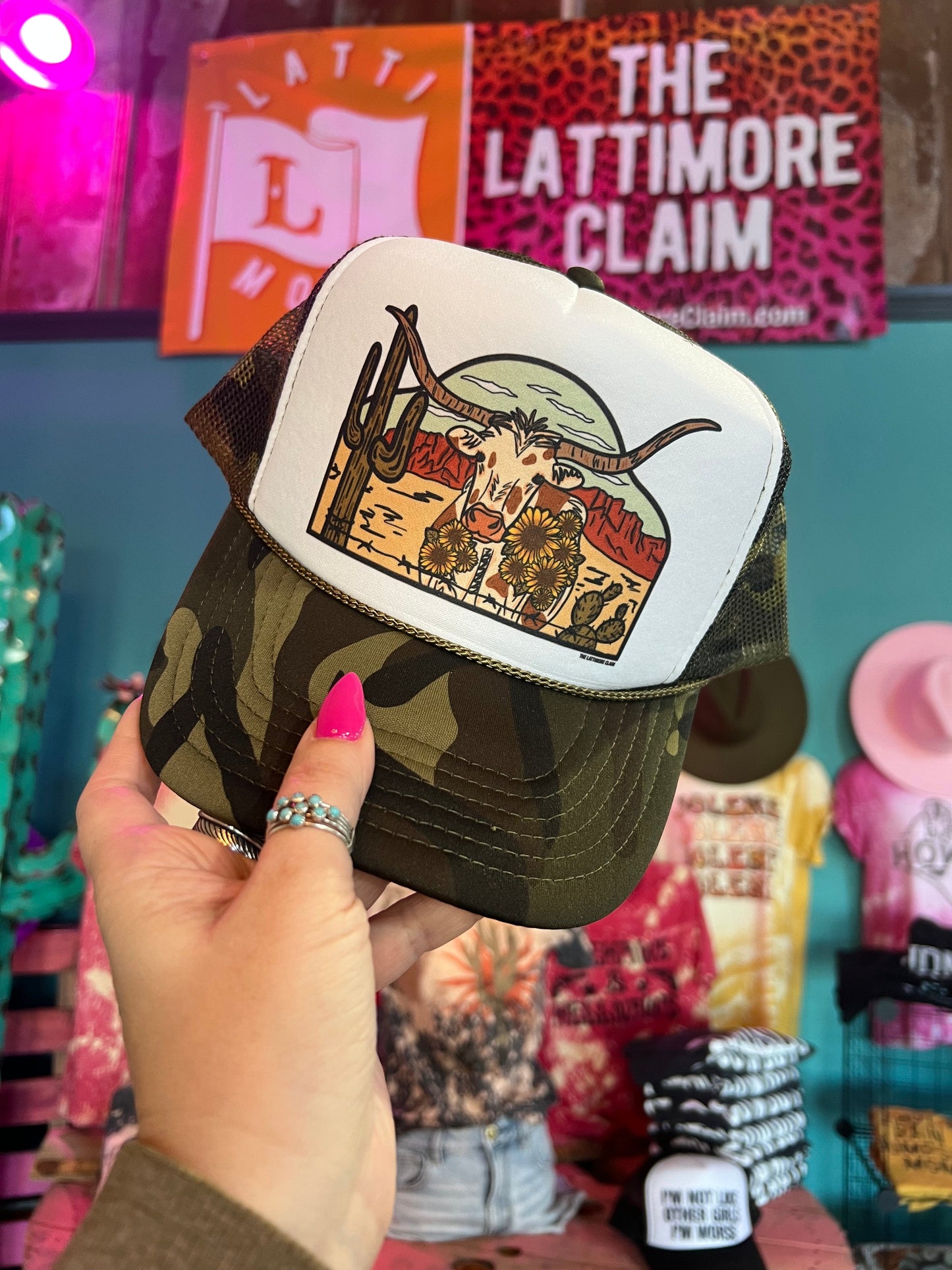 Shipping Dept. Laredo Longhorn - Foam Trucker Cap - Multiple color options