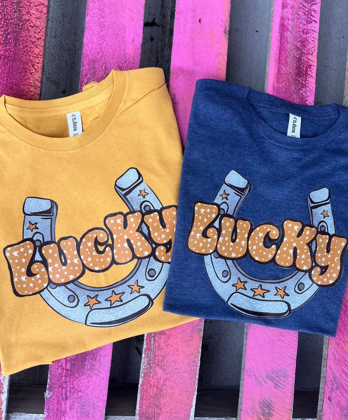 MISSMUDPIE Lucky Horseshoe w/ Stars- 2 Color Option