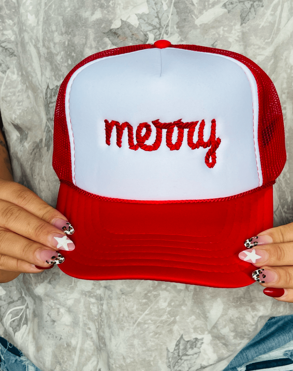 Shipping Dept. Merry Christmas Red & White Otto Trucker