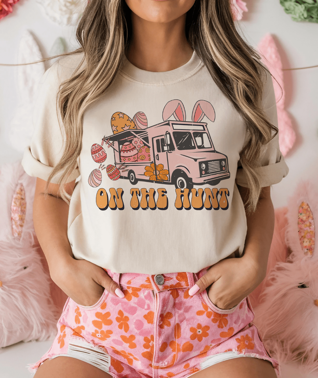 MISSMUDPIE Small / Cream Tee On The Hunt - Multiple Color Options