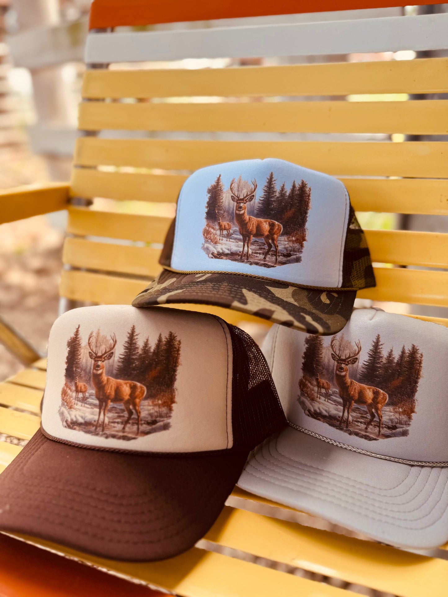 Shipping Dept. Retro Deer Trucker Cap - Multiple Color Options