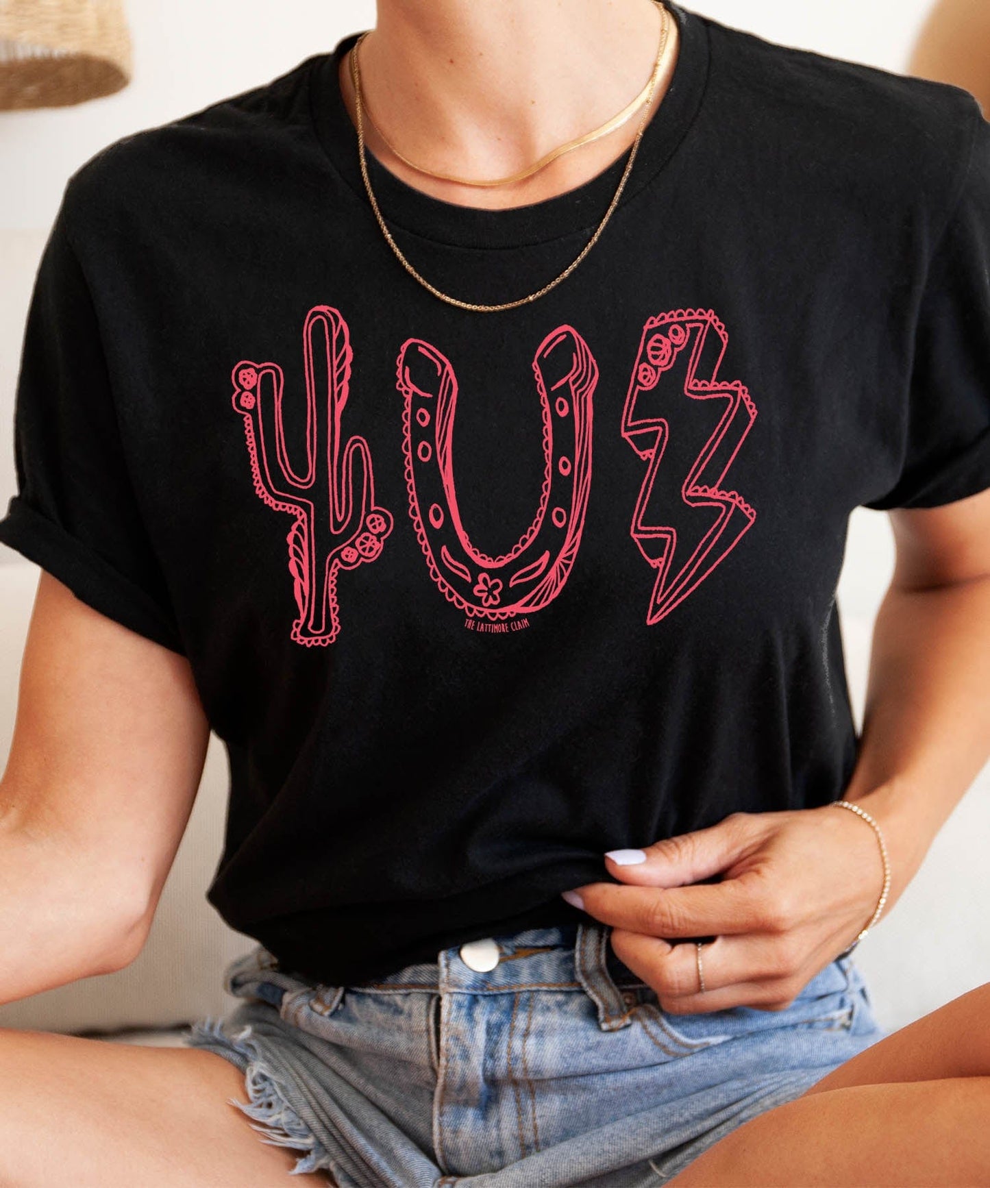 MISSMUDPIE Small / Black T-Shirt Rodeo Roundup Icons - Multiple color & style options
