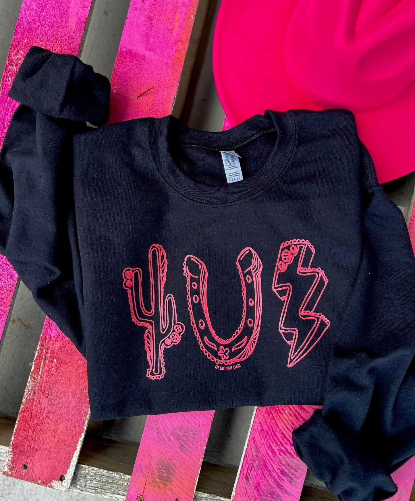 MISSMUDPIE Small / Black Sweatshirt Rodeo Roundup Icons - Multiple color & style options