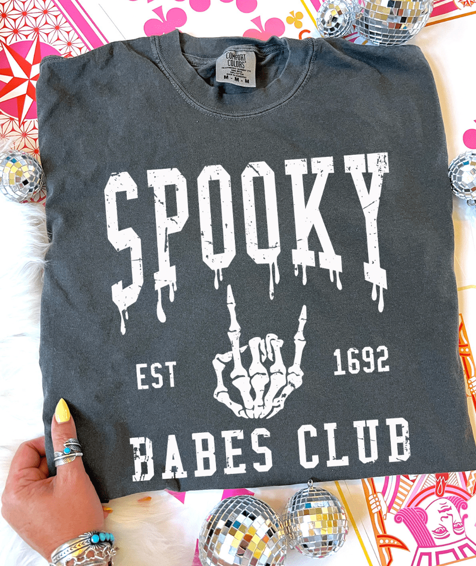 Shipping Dept. Spooky Babes Club - Comfort Color Pepper