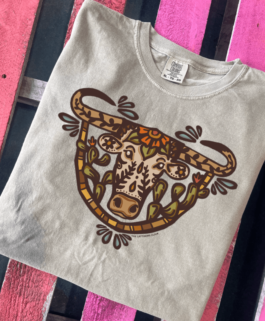 Shipping Dept. The Wild Watusi COMFORT COLOR TEE - KHAKI