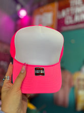 Load image into Gallery viewer, Shipping Dept. Hot Pink and White Wanted and Wild - Foam Trucker Cap - Multiple color options
