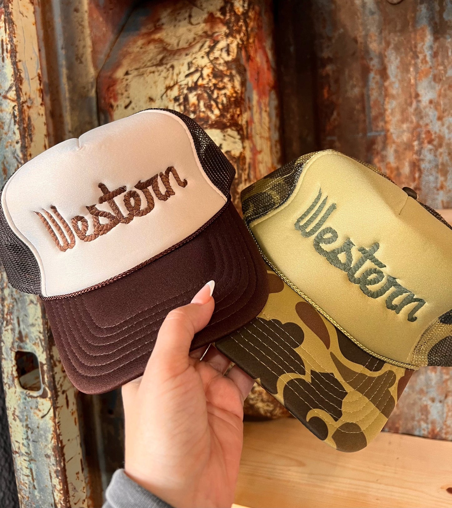 Shipping Dept. Western Rope Embroidery -Otto Trucker Hat