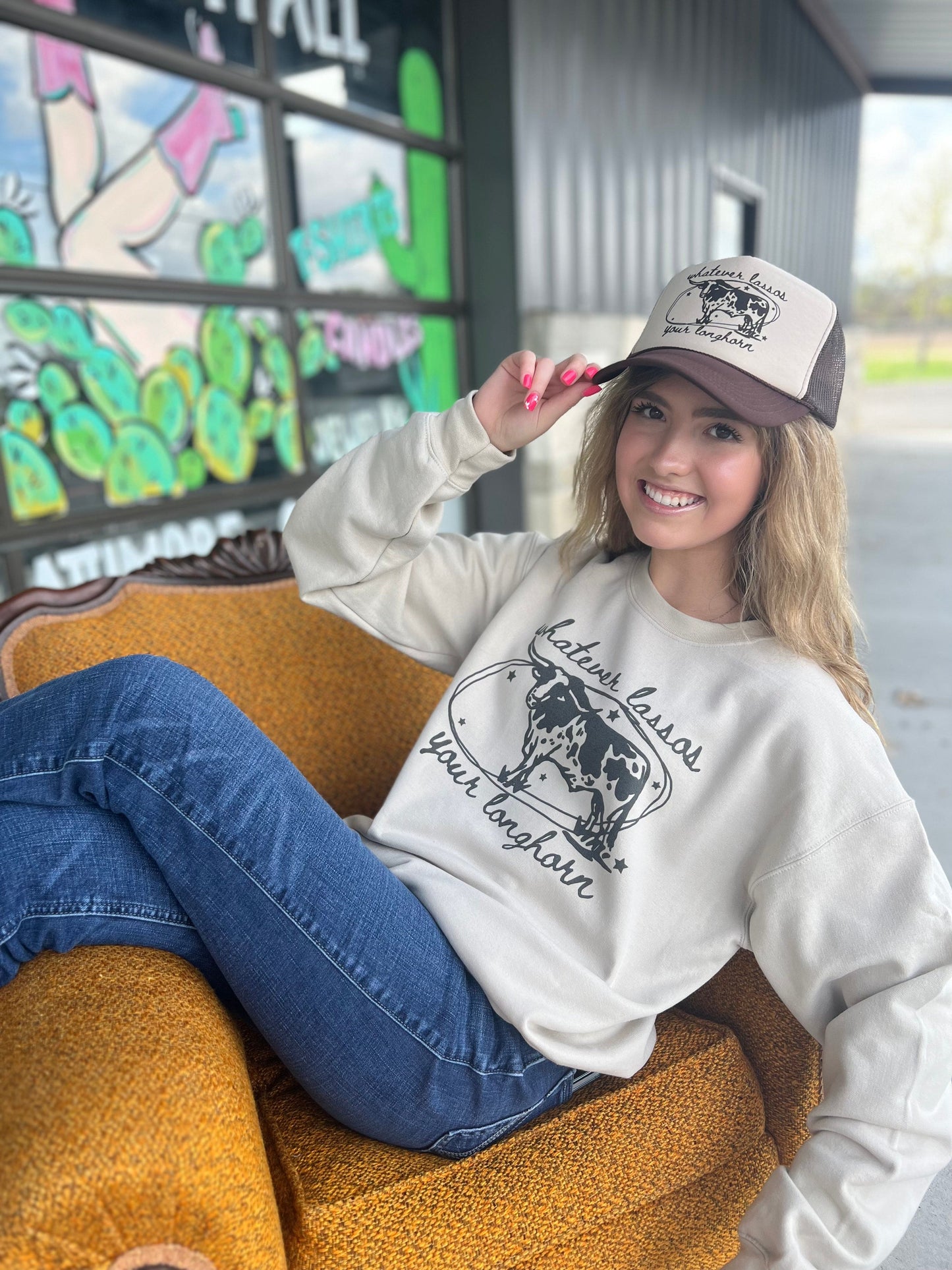 Shipping Dept. Whatever Lassos Your Longhorn - Foam Trucker Cap - Multiple color options