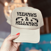 Load image into Gallery viewer, Shipping Dept. Yee Haws &amp; Hell Naws - Foam Trucker Cap - Multiple color options
