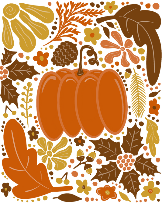 GUG 300pumpkin hand drawn - Multiple Color options