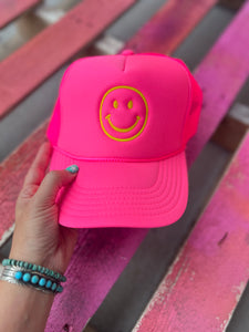 Happy Face Trucker - Multiple Color Options