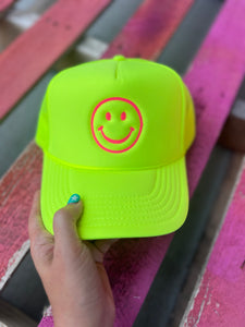 Happy Face Trucker - Multiple Color Options