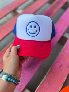 Happy Face Trucker - Multiple Color Options