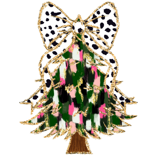 GreenandpinkcoquetteChristmastree- Multiple Color options (Copy)