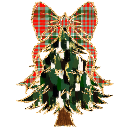 PlaidCoquetteChristmastree- Multiple Color options