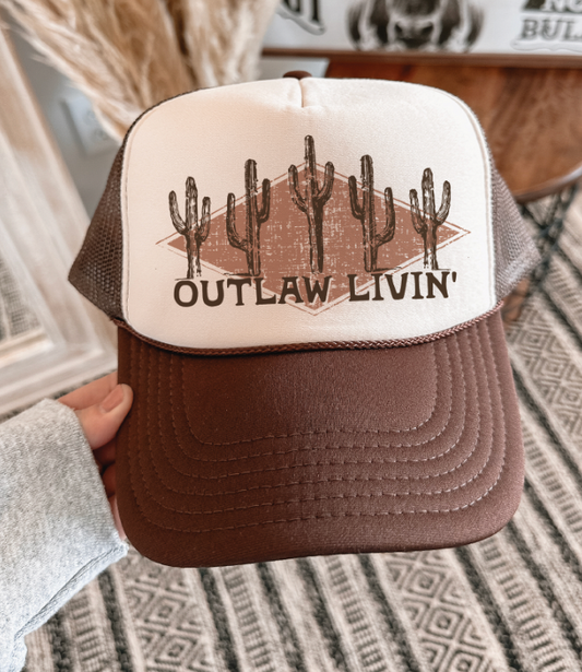 Outlaw Livin - Foam Trucker Cap - Multiple color options