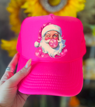 Load image into Gallery viewer, Bubblegum Heart Santa - Foam Trucker Cap - Multiple Color Options
