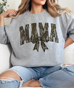 Coquette Camo MAMA Sweatshirt - Multiple Color Options