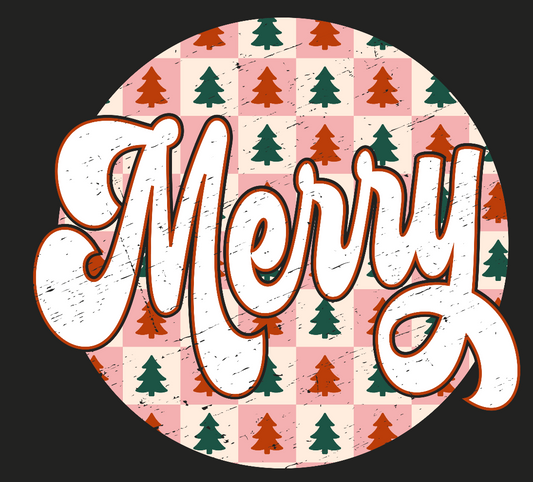 MerryTreesRetro- Multiple Color options