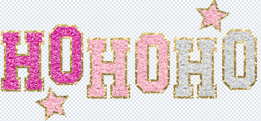 Free Glitter Patch HOHOHO- Multiple Color options