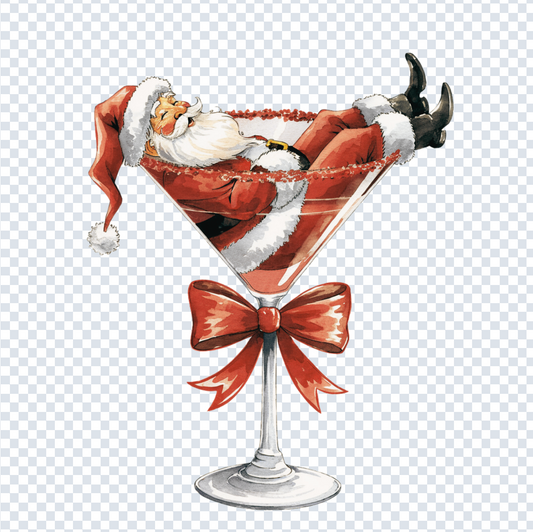 Santa Martini- Multiple Color options