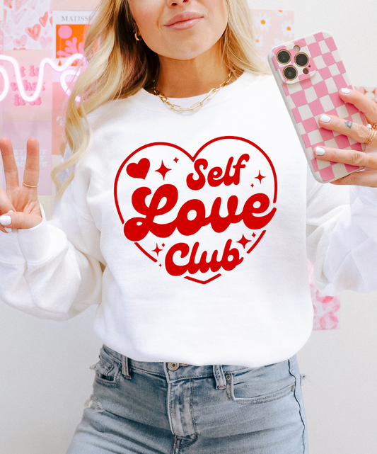 Self Love Club  - Multiple color options in Tee or Sweatshirt