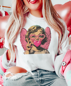 Bubblegum Cupid Valentine - Multiple color options in Tee or Sweatshirt