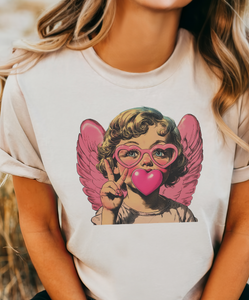 Bubblegum Cupid Valentine - Multiple color options in Tee or Sweatshirt