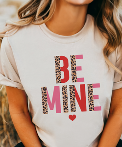 Leopard Be Mine Valentine - Multiple color options in Tee or Sweatshirt