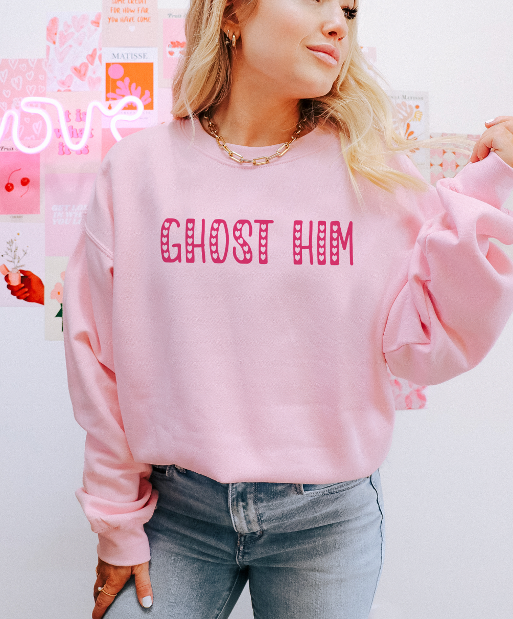 Ghost Him - Baby Pink Tee or Sweatshirt